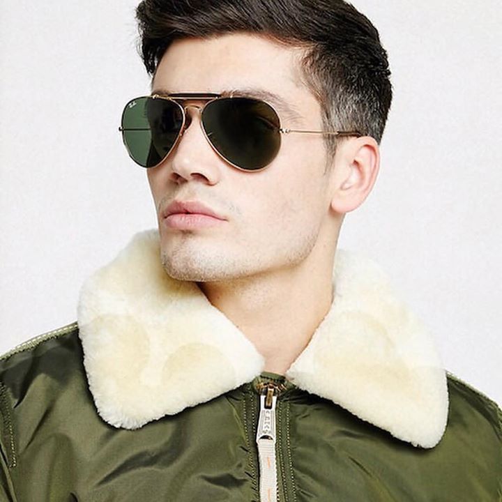 Ray-Ban green lens aviator #optiquegrenez #frasneslezbuissenal